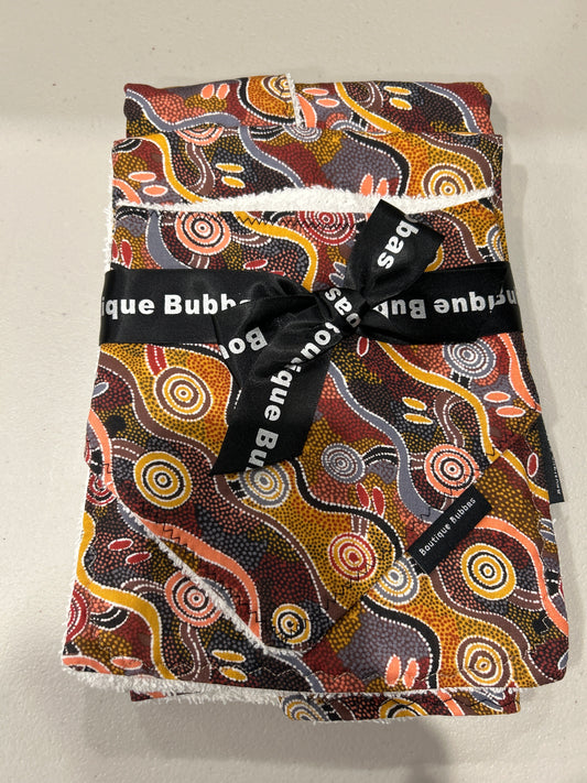 Brown indigenous 3 piece gift set