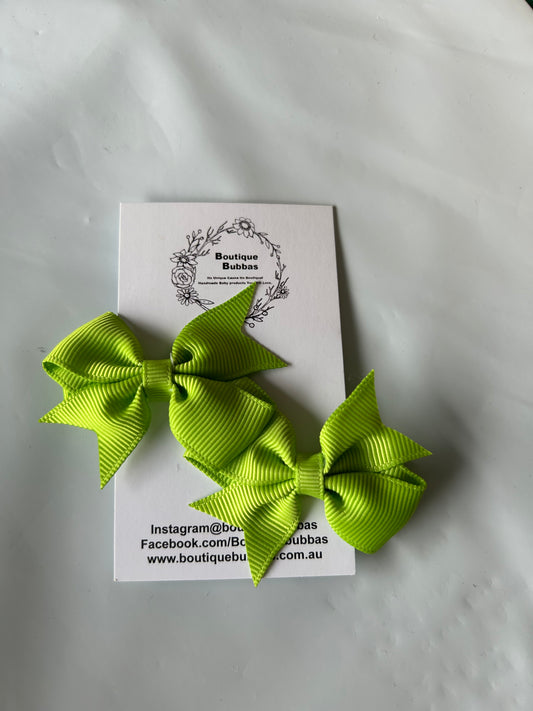 Hair bow clips