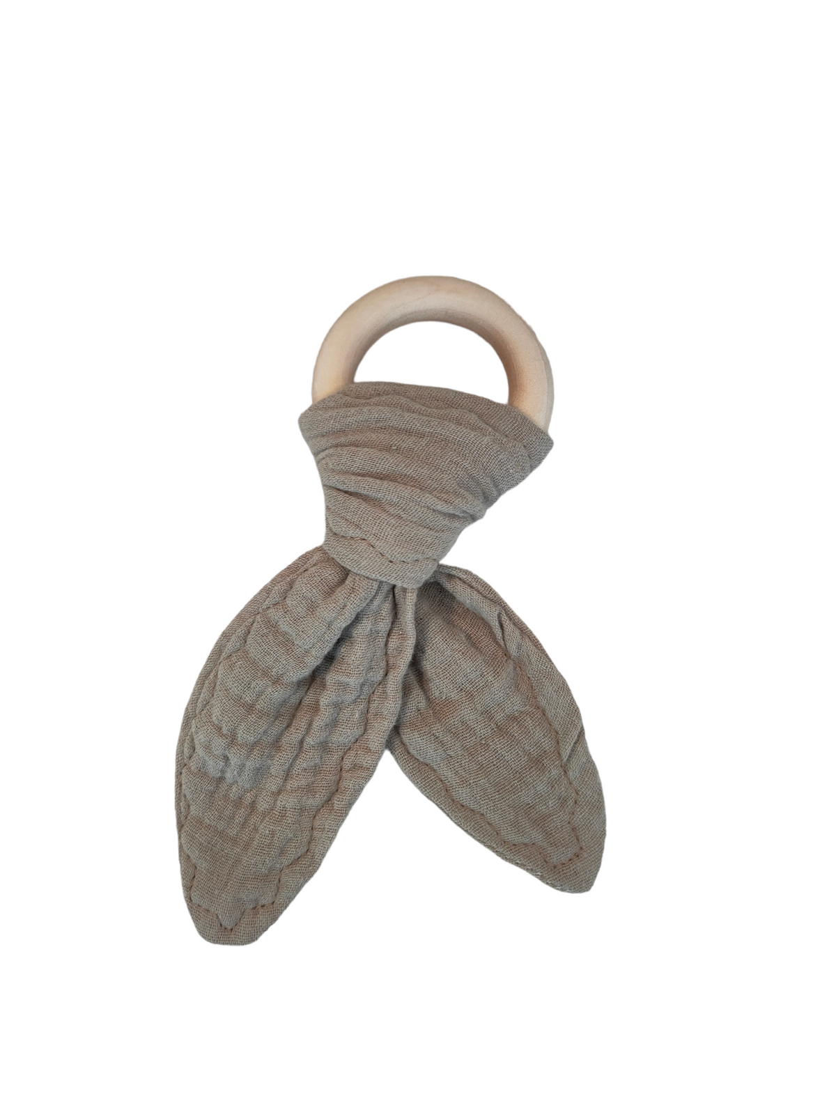 Grey Organic maple wood teething rings