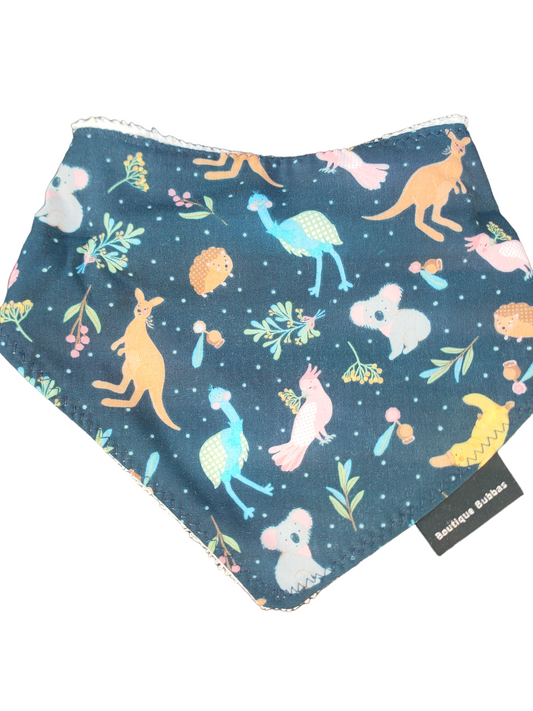 Aussie Animals Bandana Dribble Bib