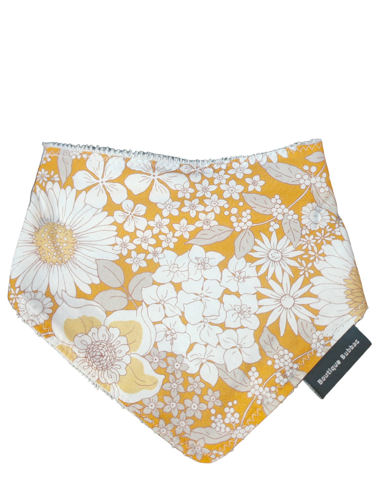 Yellow 💛 Florals Bandana Dribble Bib