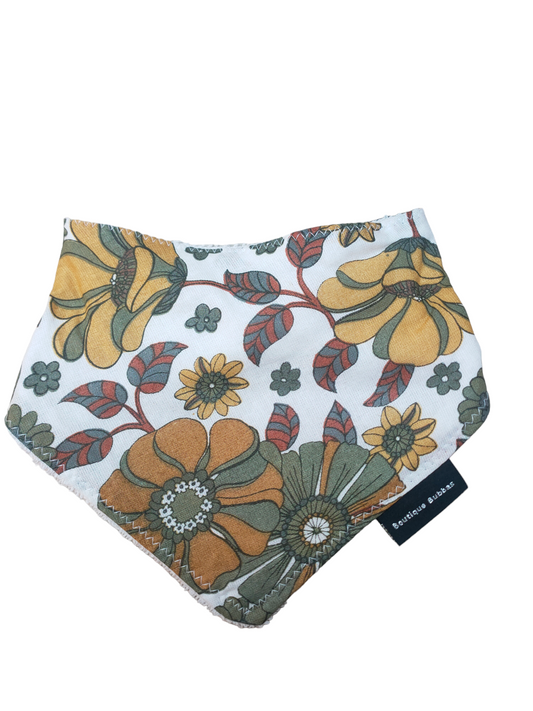 Vintage Floral Bandana Dribble Bib