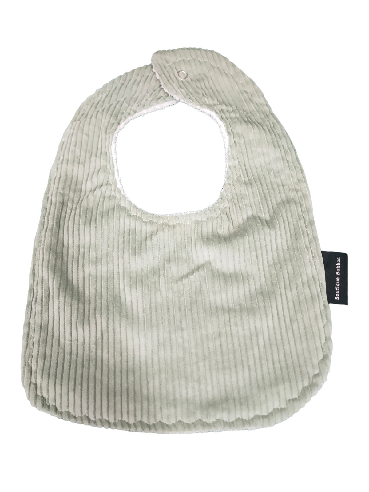 Green Corduroy Traditional Feeding Bibs
